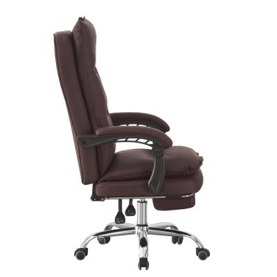 Ghế làm việc da PU màu nâu ngả lưng có gác chân: SG - 5173 - $hienthicat